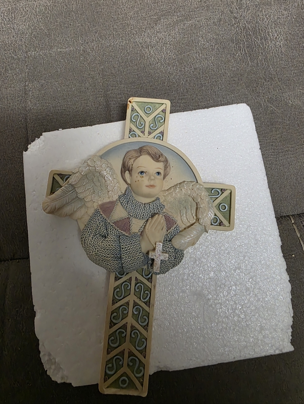 Betty Singer Angels Among Us Boy Angel Wall Cross.